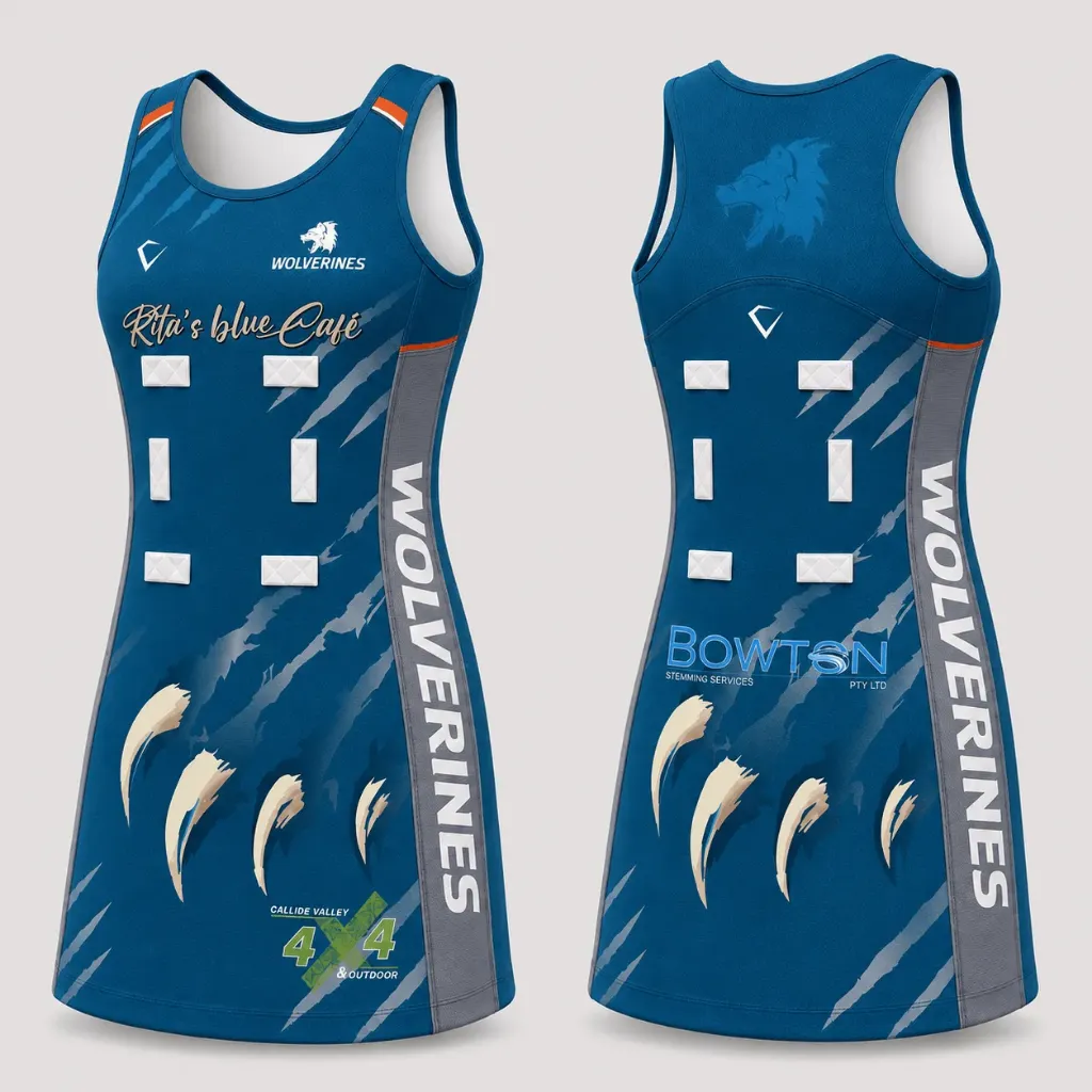 [PNE-000AA-4G] Premier Netball Match Dress | Round Neck | Regular Length (Girls - 4G)