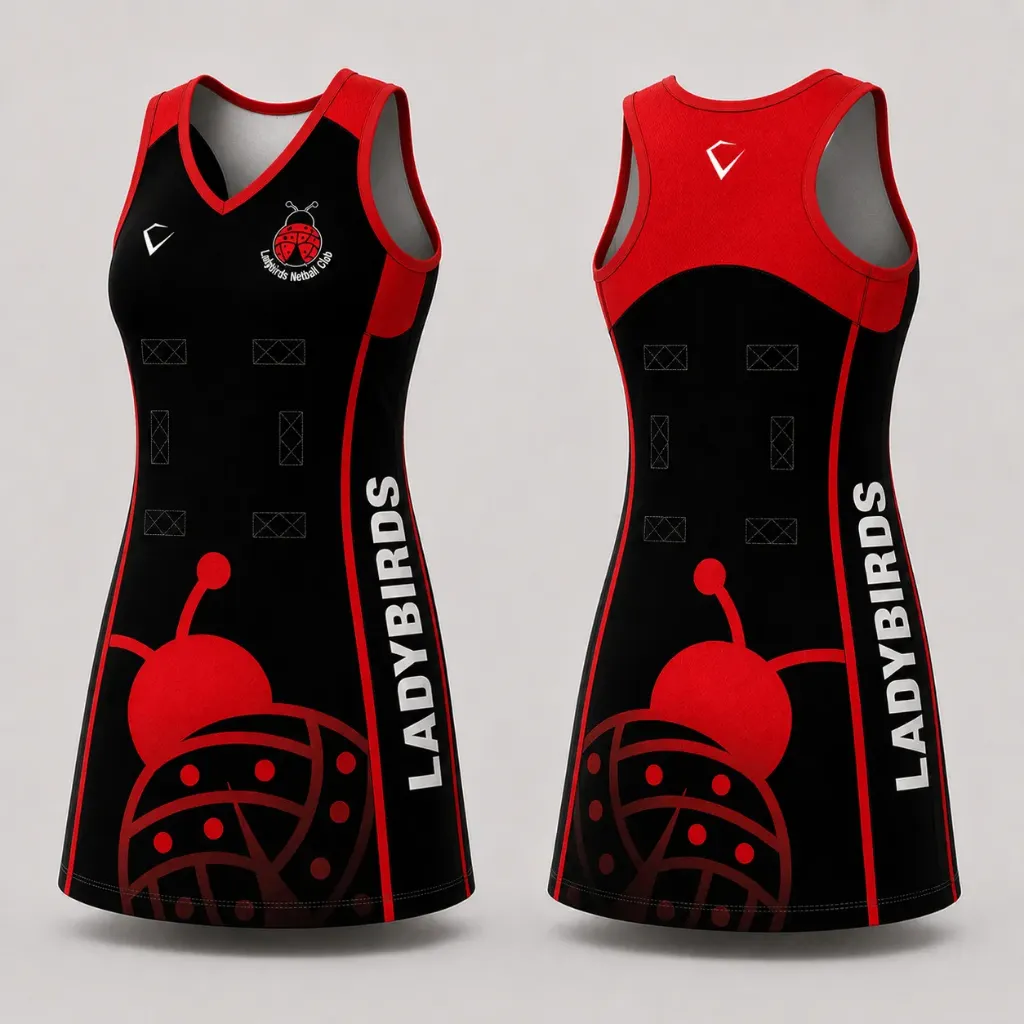 [PNE-000BA-4G] Premier Netball Match Dress | V Neck | Regular Length (Girls - 4G)
