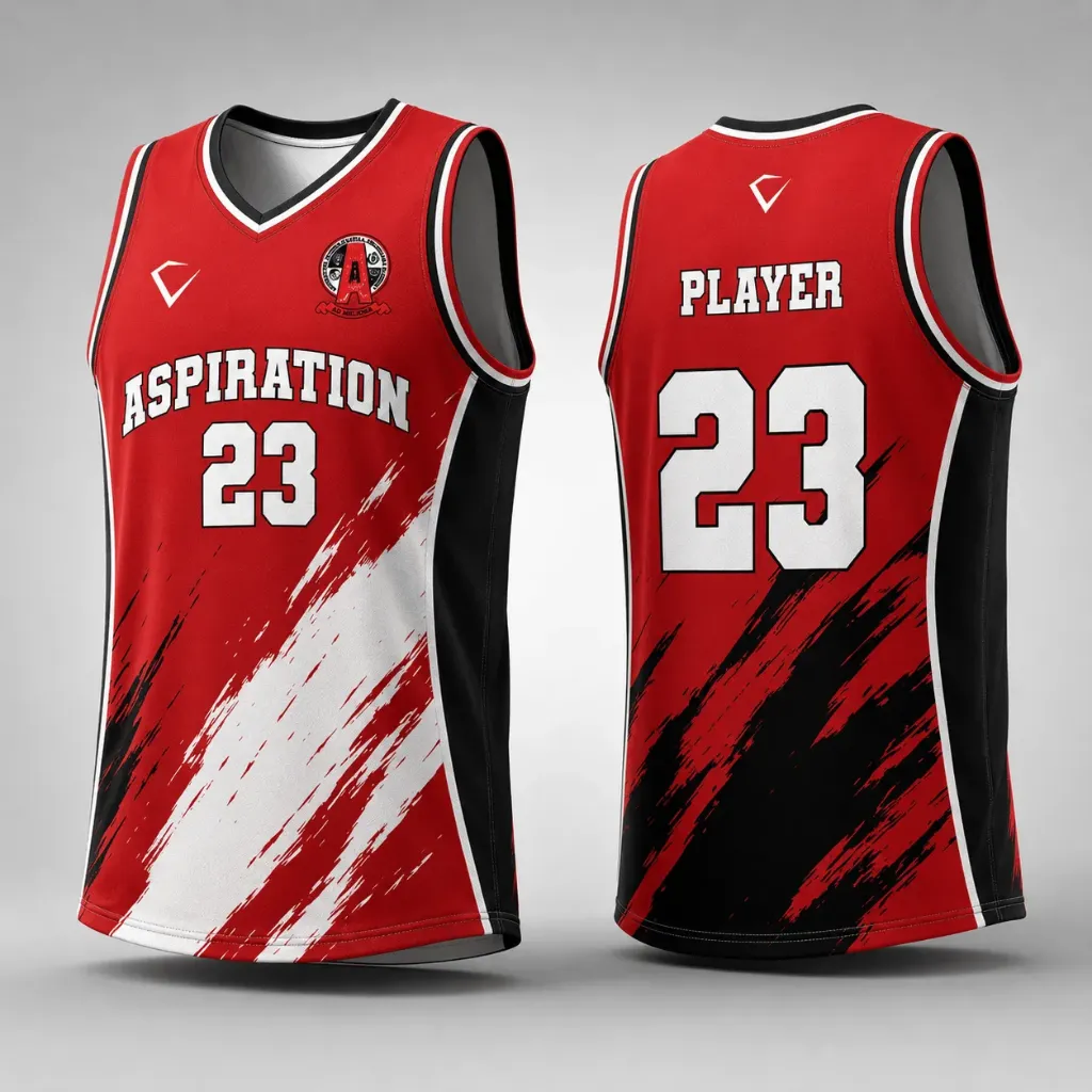 Classic Basketball Playing Jersey | V Neck | Self Fabric