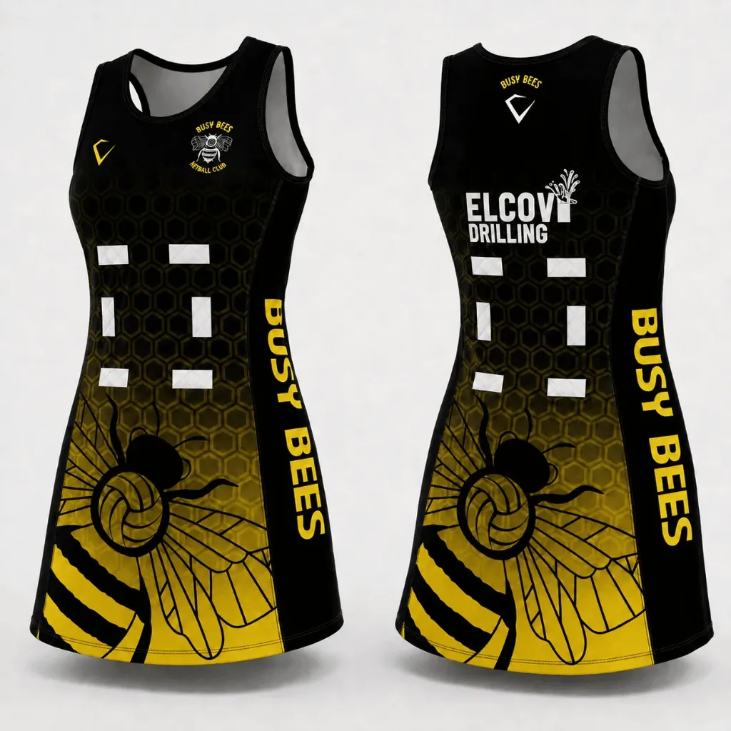 [SNE-000AA-4G] Classic Netball Match Dress | Round Neck | Regular Length (Girls - 4G)