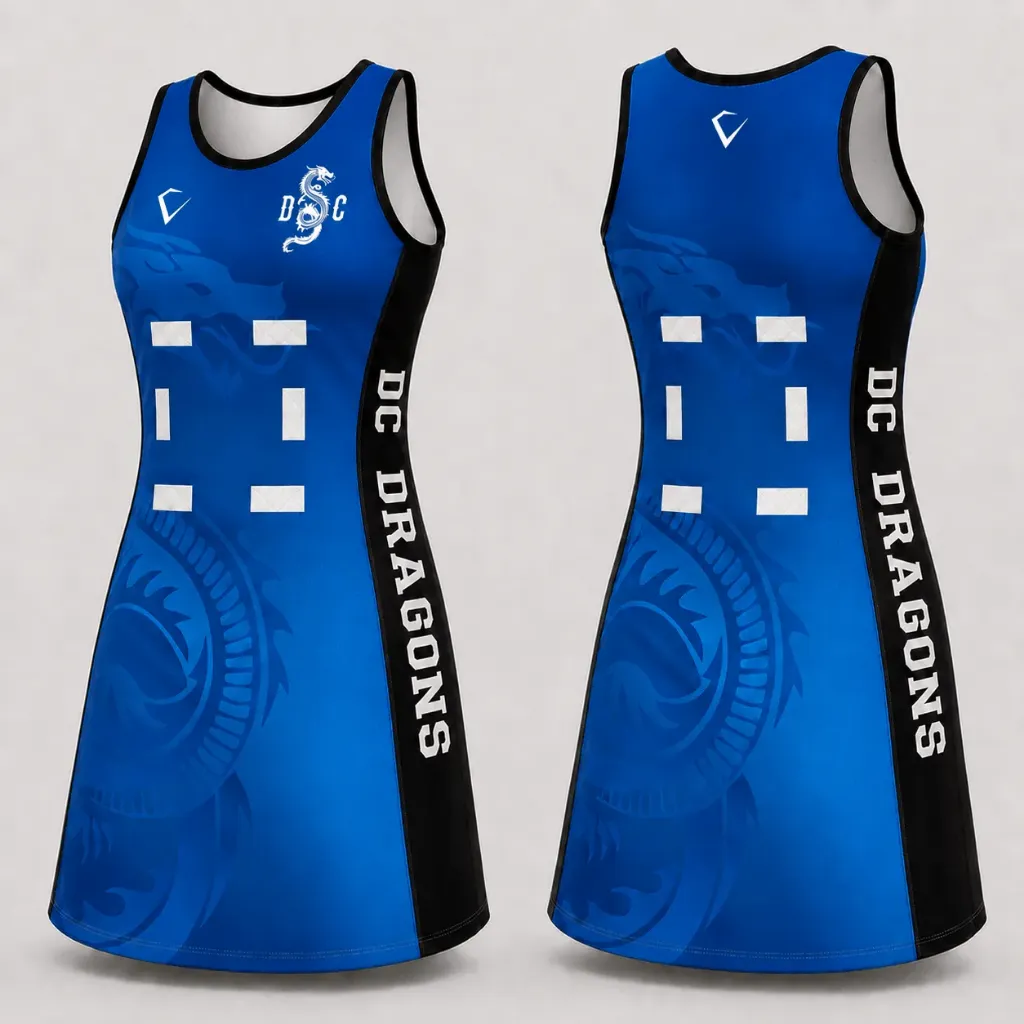 Classic Netball Match Dress | Round Neck | Long Length